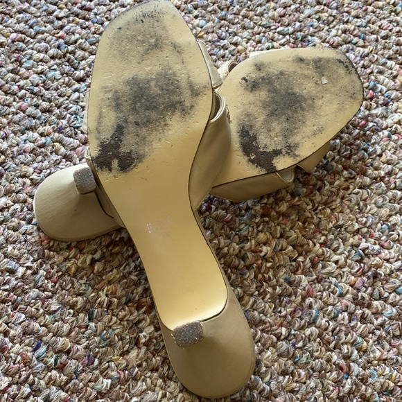 Ann Marino heeled sandals/slides with jewels - Picture 10 of 10